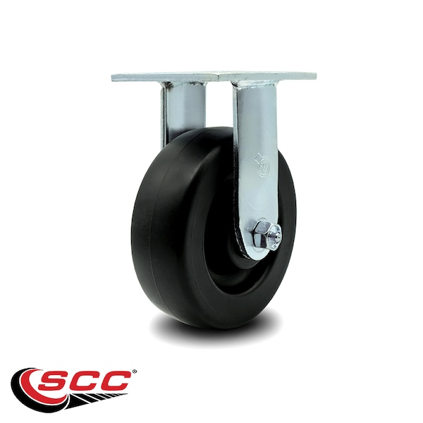 6 Inch Polyolefin Wheel Rigid Caster With Ball Bearing